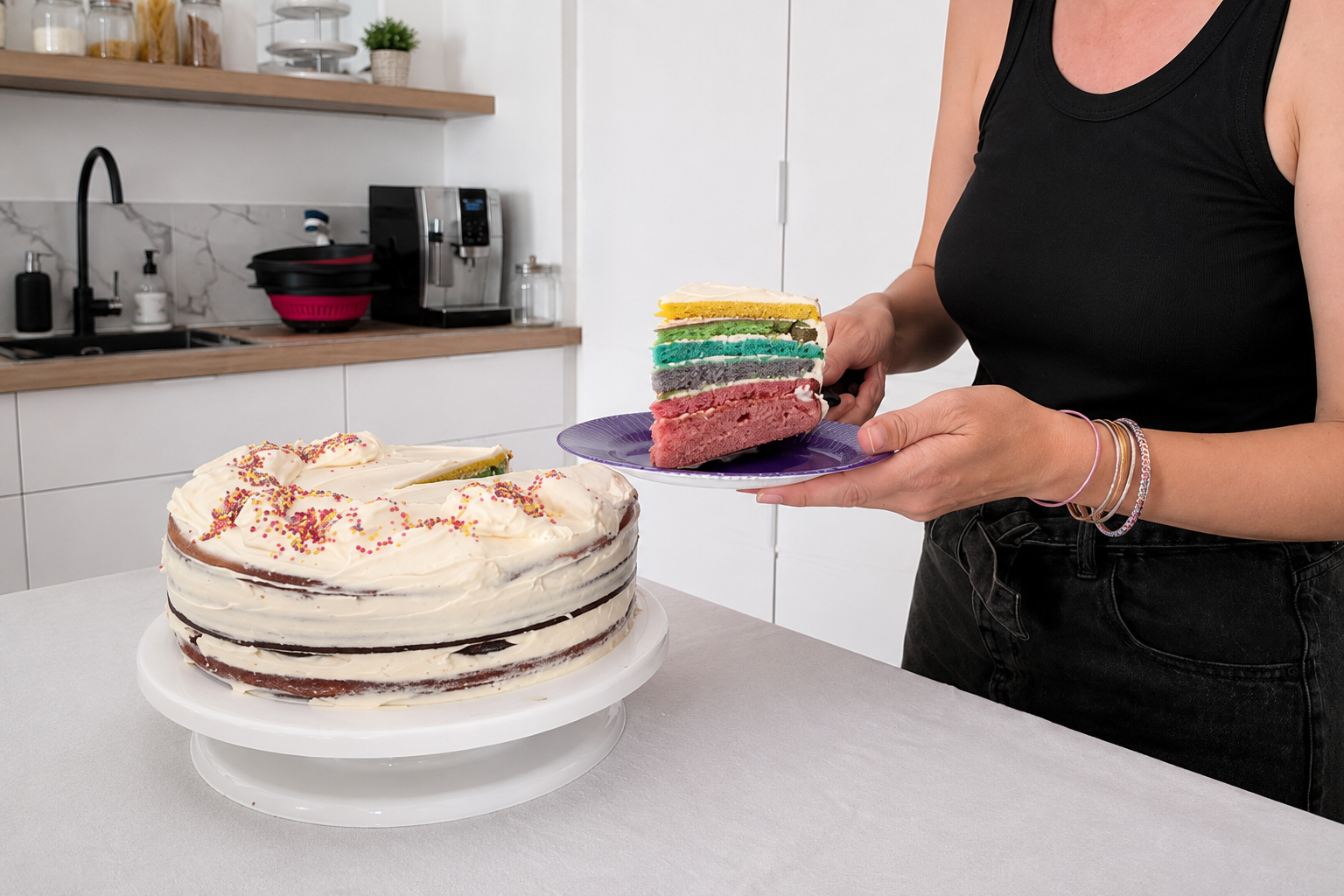 Rainbow Cake : le gâteau d'anniversaire qui émerveille petits et grands